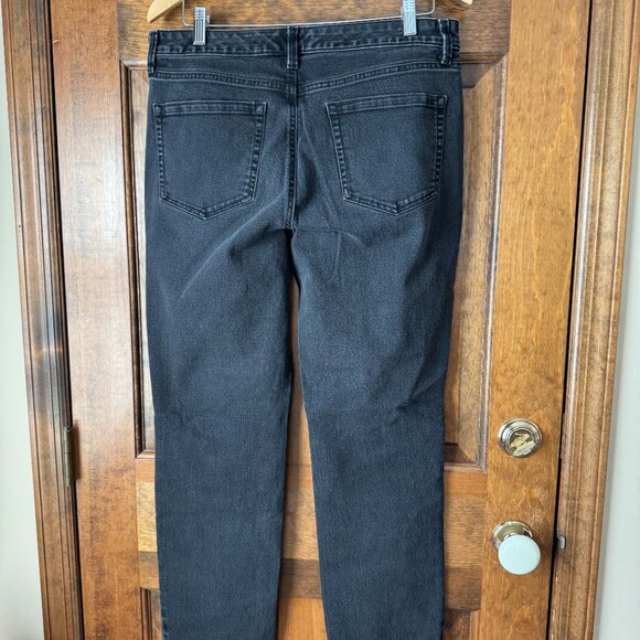 Charter Club Black Lexington Straight 5-Pocket Jeans 14 Short - Picture 7 of 10